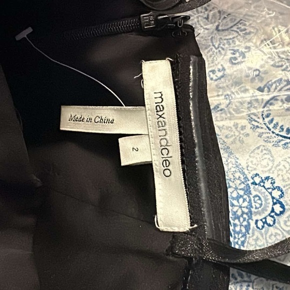 NWOT: Black Strapless Max and Cleo Dress - Picture 3 of 3